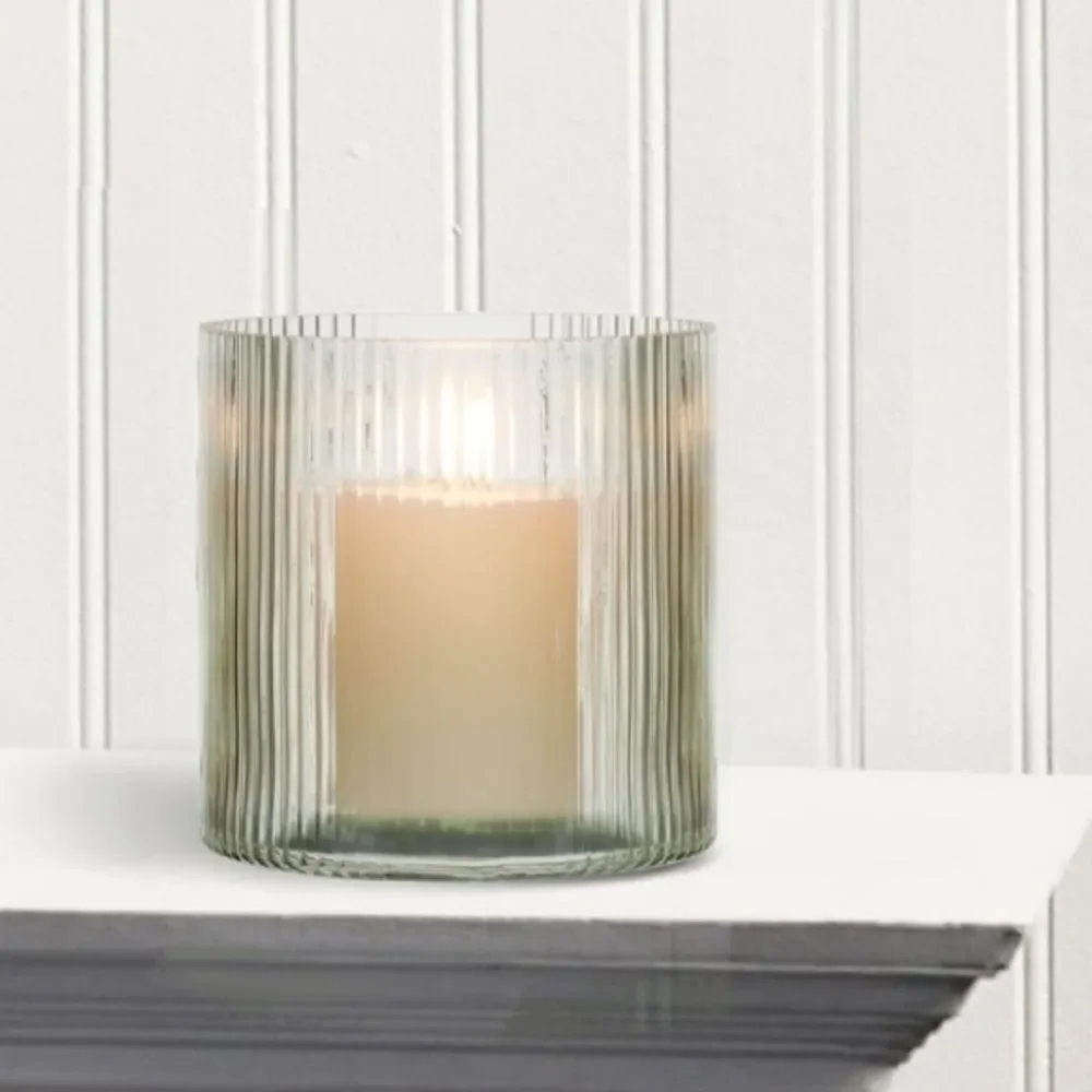 Better Homes & Gardens Elegant Glass Candle Holder - Green
